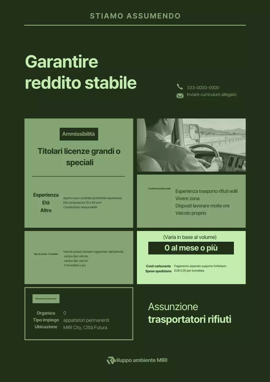 Reclutamento pulito e verde