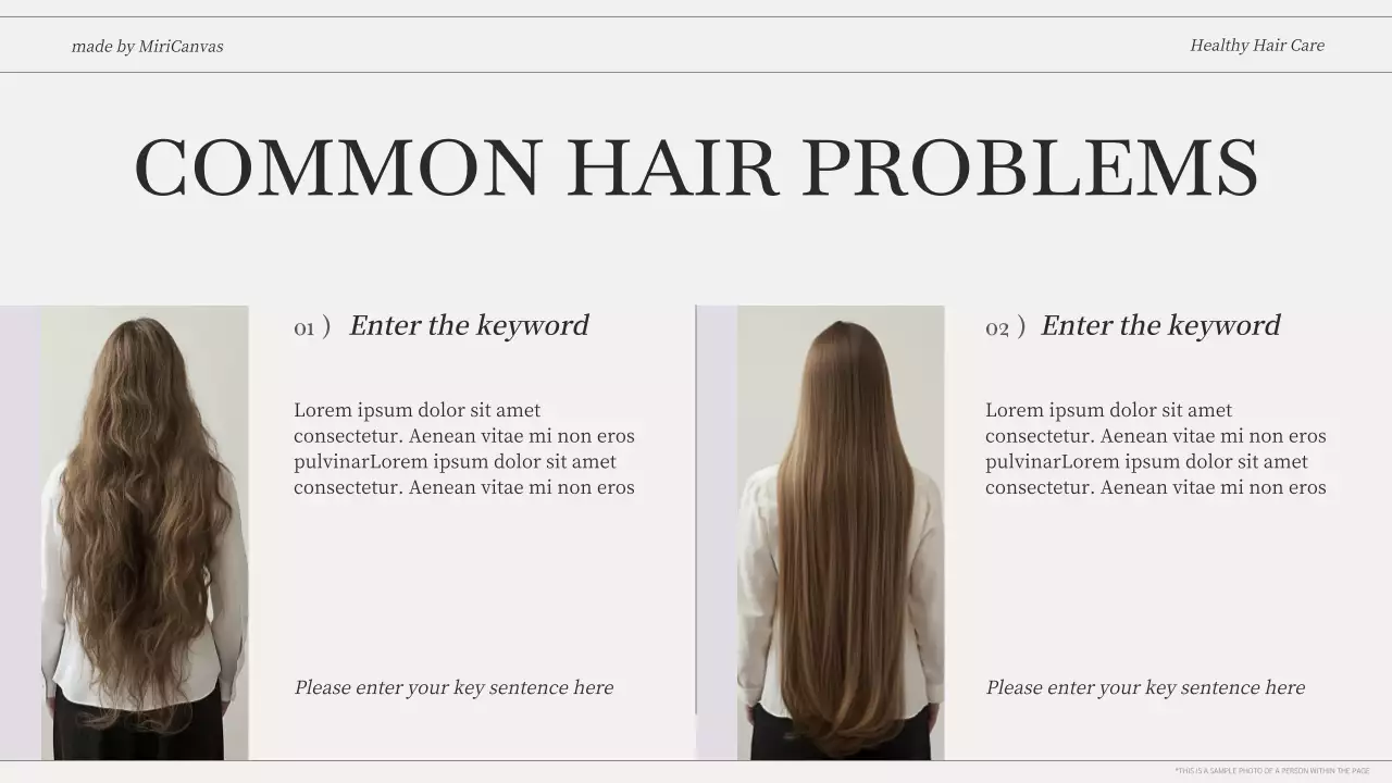 Beige Modern Hair Health Guide Presentation