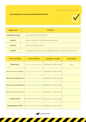 Controllo di sicurezza semplice giallo