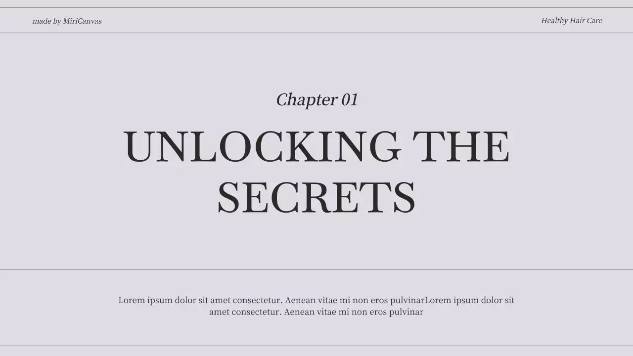 Beige Modern Hair Health Guide Presentation