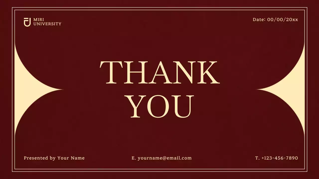 Maroon Classic Thesis Presentation