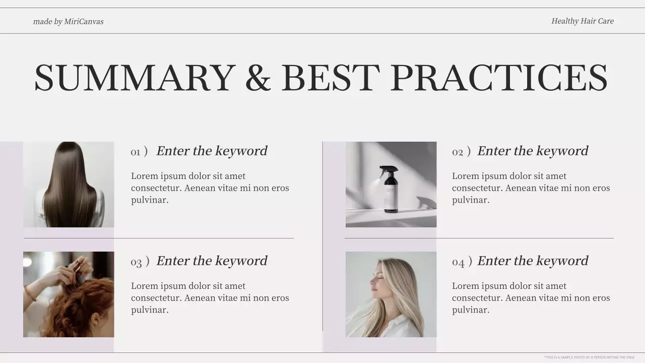 Beige Modern Hair Health Guide Presentation