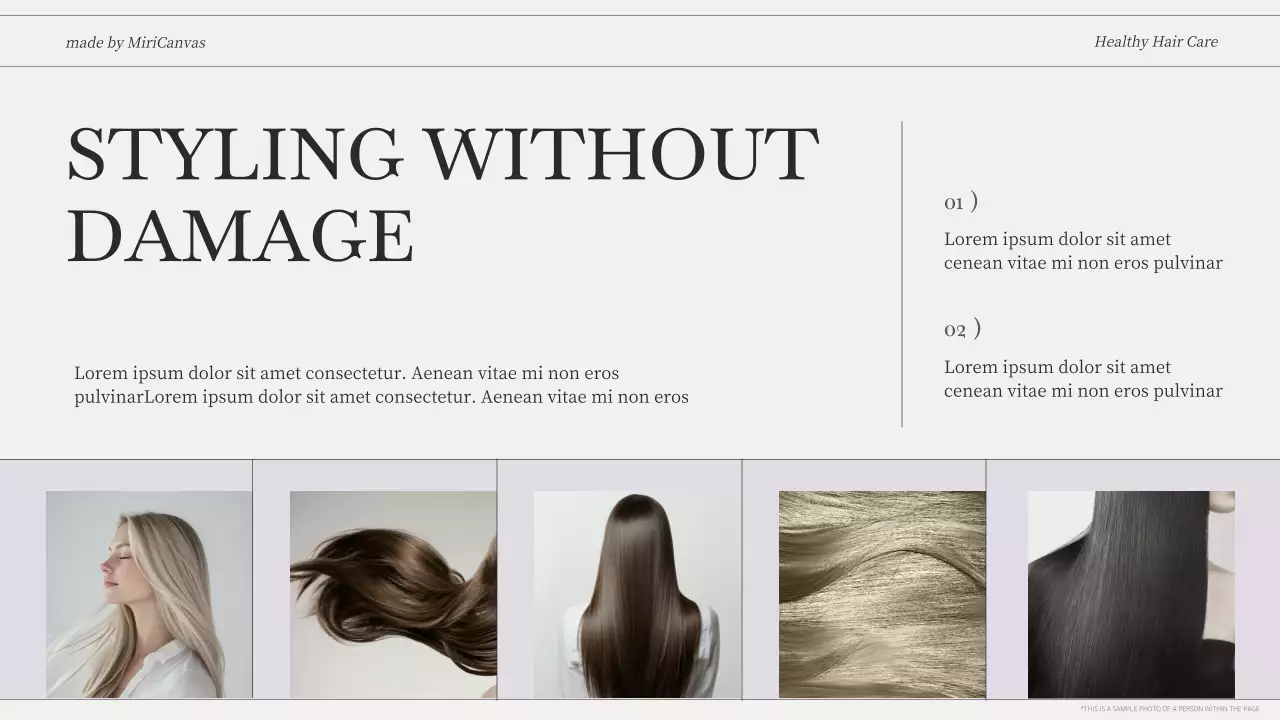 Beige Modern Hair Health Guide Presentation