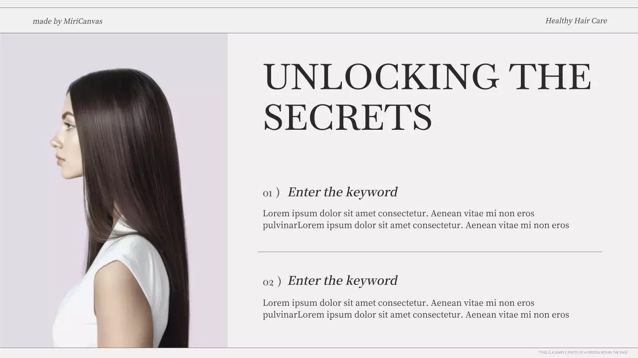 Beige Modern Hair Health Guide Presentation