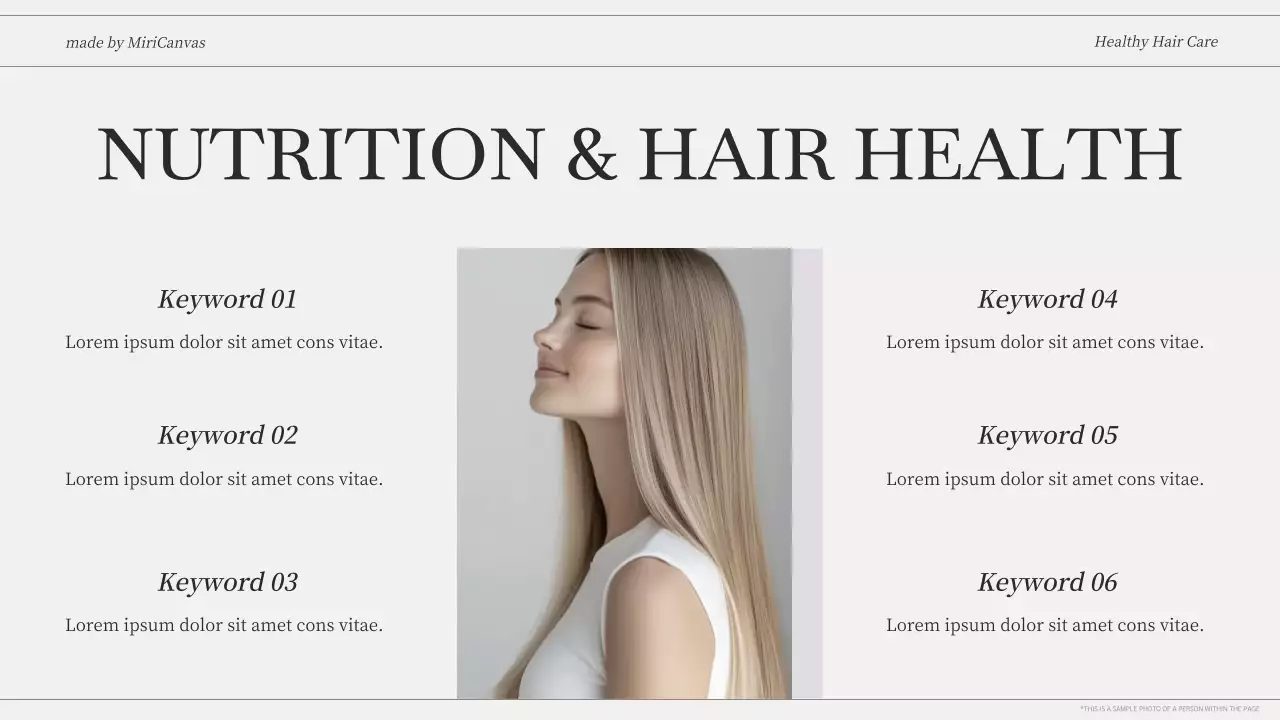 Beige Modern Hair Health Guide Presentation