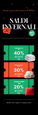 Saldi invernali moderni neri