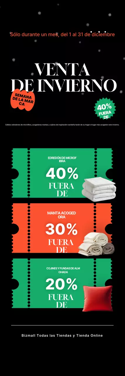 Rebajas de invierno modernas en negro