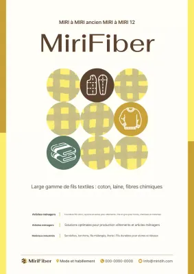 Publicité textile minimaliste beige