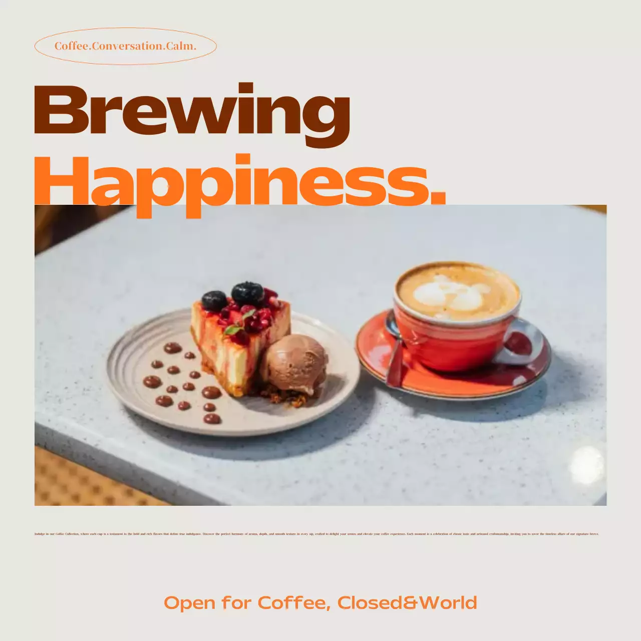 Beige Modern Cafe Advertisement