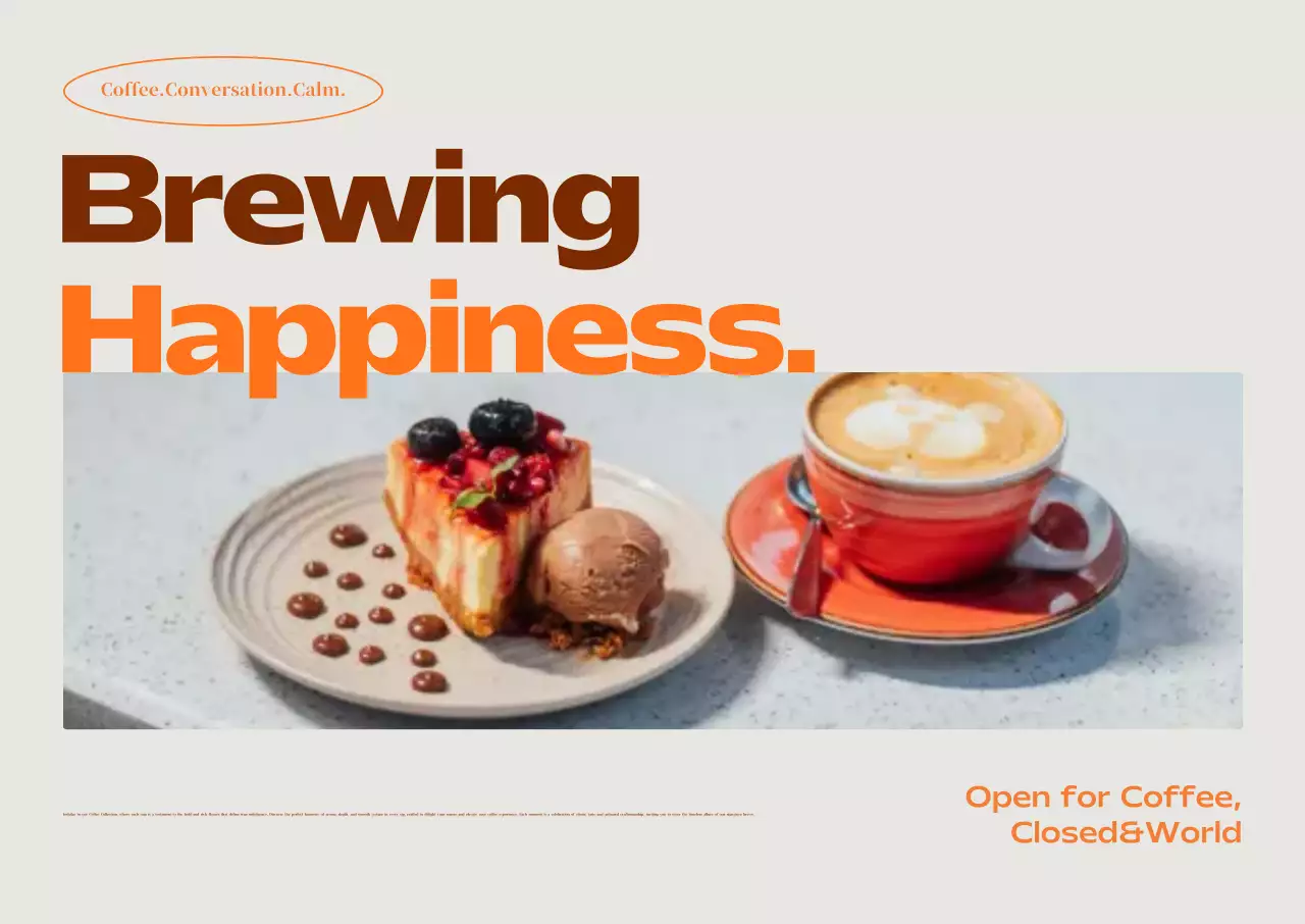 Iklan Kafe Modern Beige