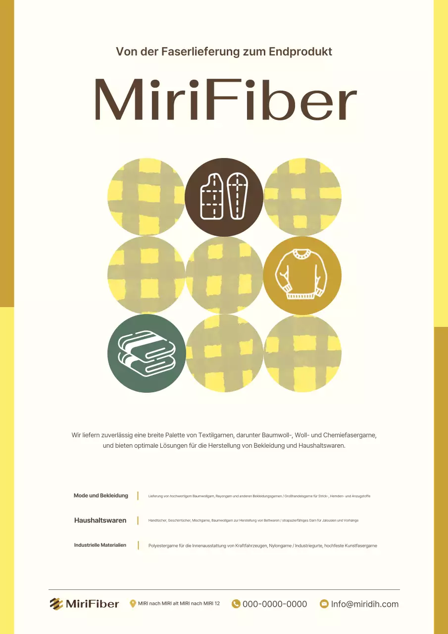 Beige Minimal Textilwerbung