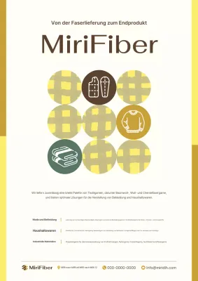 Beige Minimal Textilwerbung