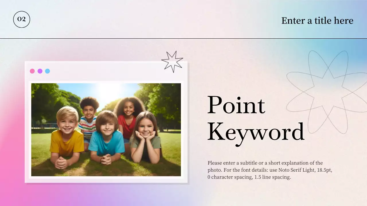 Rainbow Modern Template Presentation