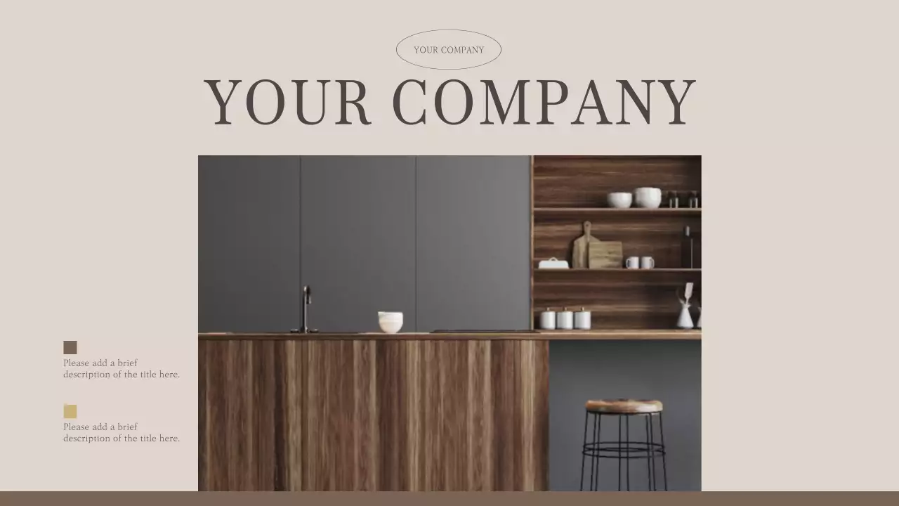 beige minimalist kitchen advertisement