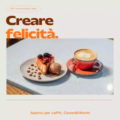 Pubblicità del Beige Modern Cafe