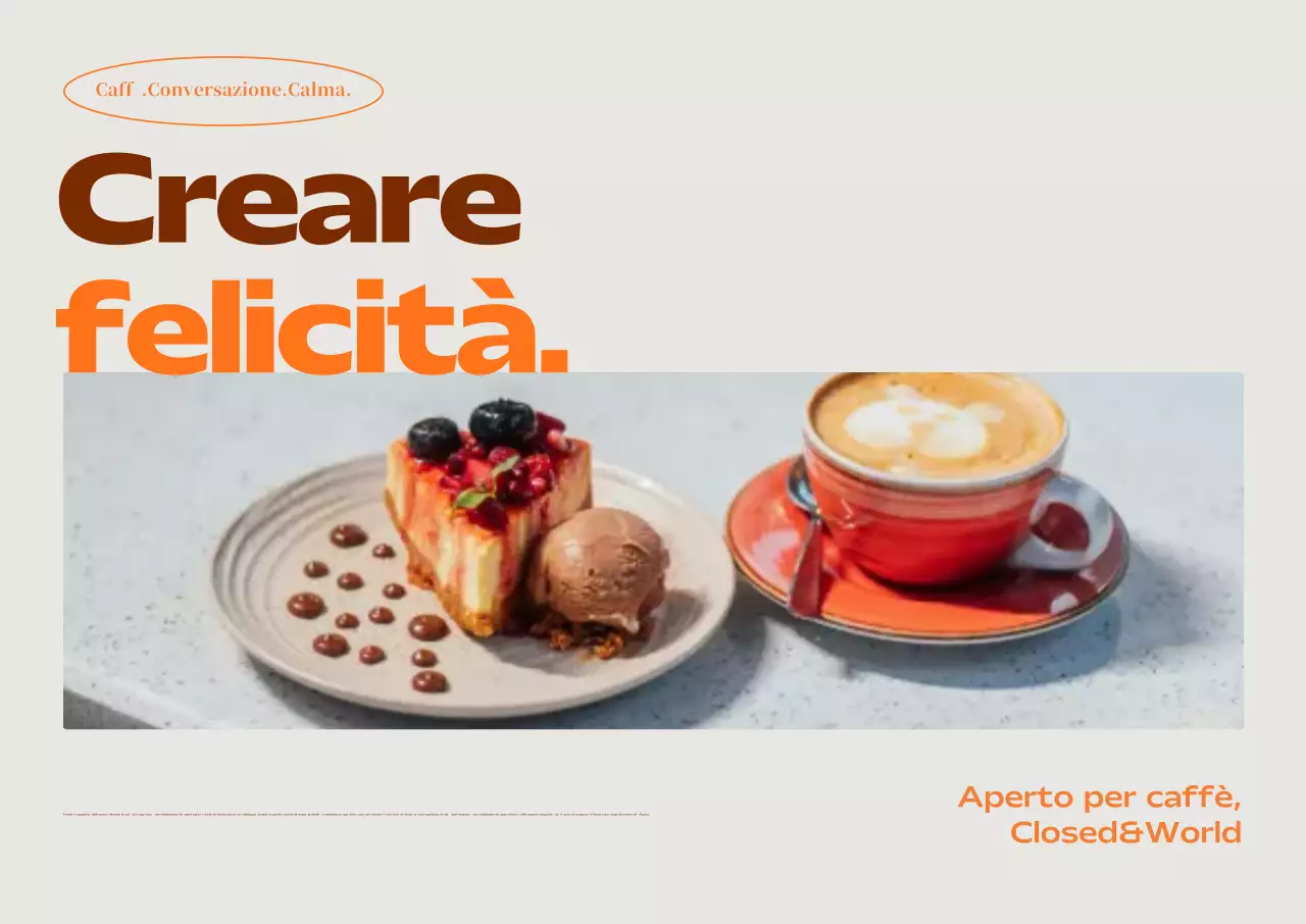 Pubblicità del Beige Modern Cafe