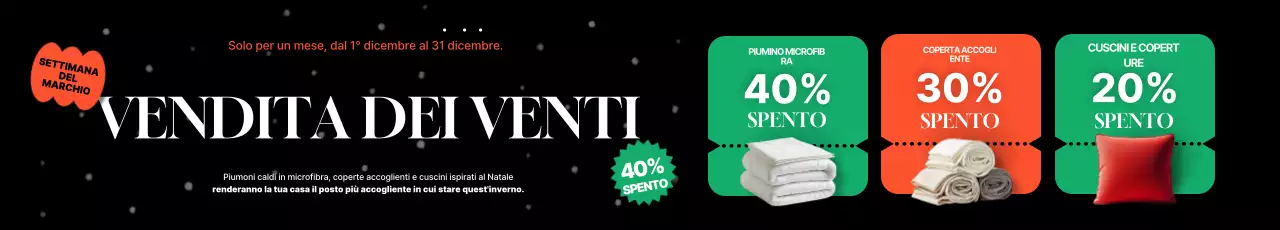 Saldi invernali moderni neri