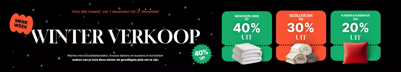 Zwarte moderne winteruitverkoop