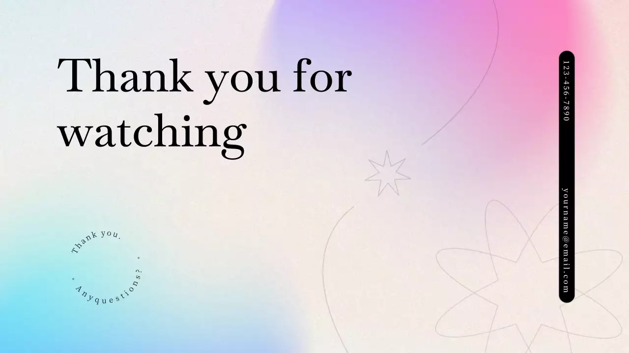 Rainbow Modern Template Presentation