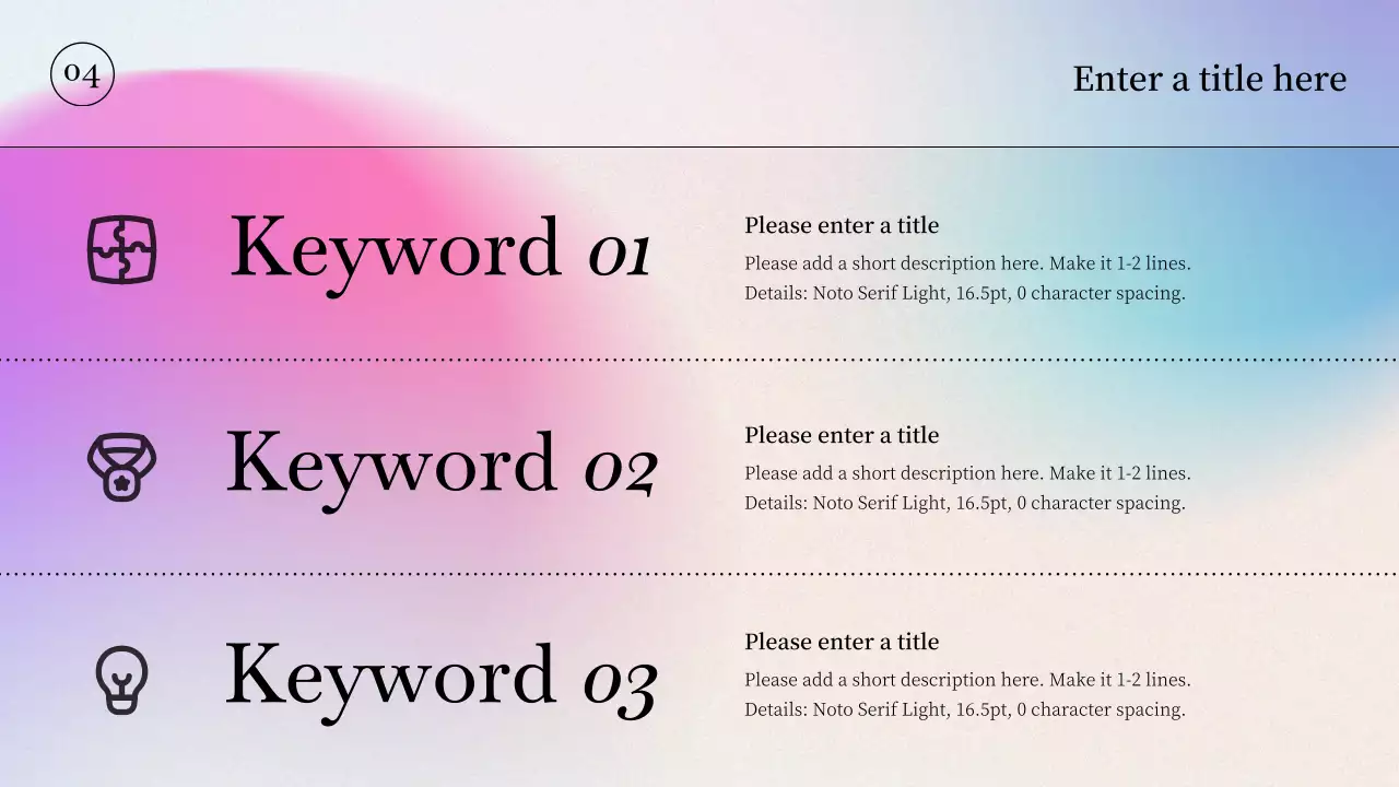 Rainbow Modern Template Presentation