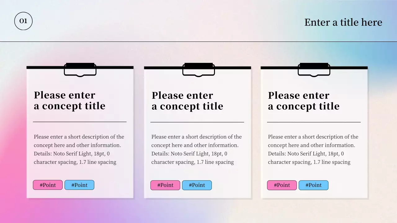 Rainbow Modern Template Presentation