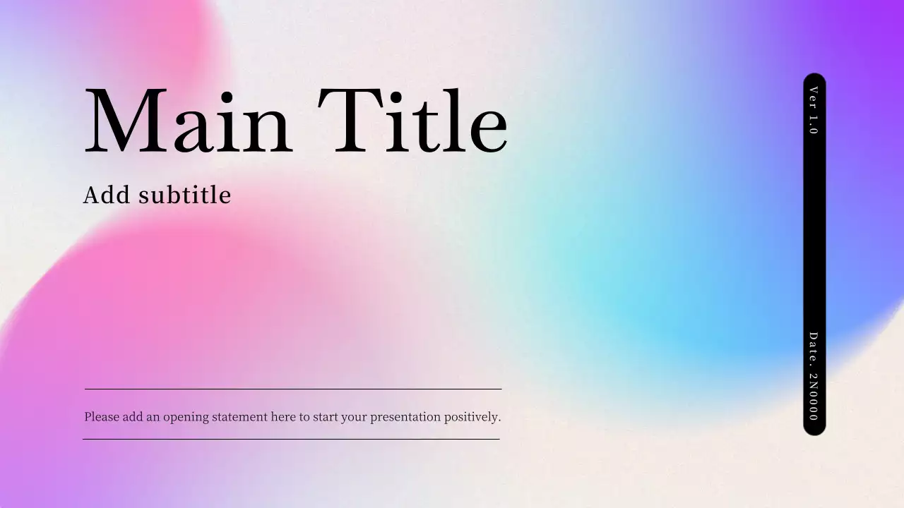 Rainbow Modern Template Presentation