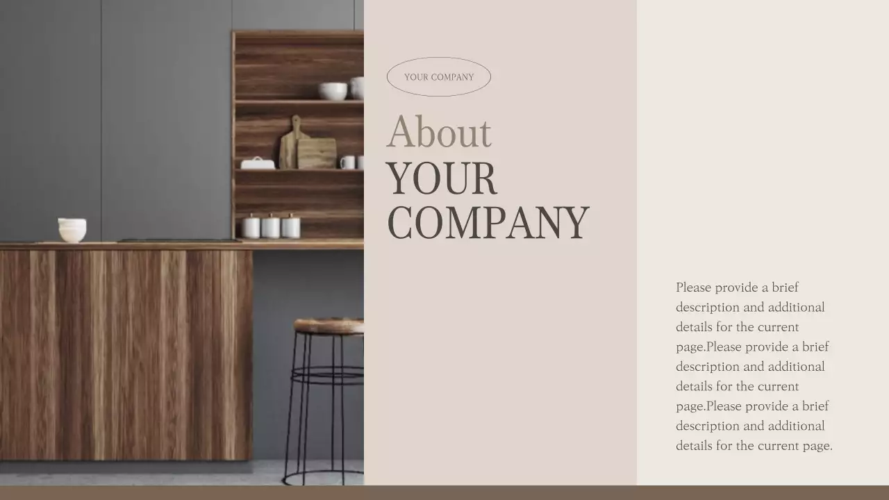 beige minimalist kitchen advertisement