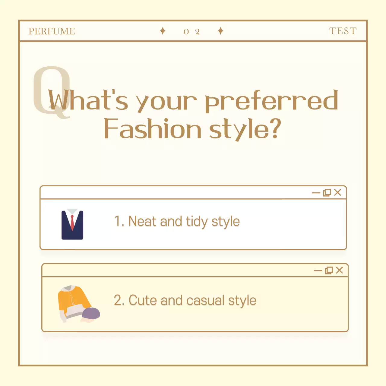 Simple Personalized Perfume Test CardNews Design