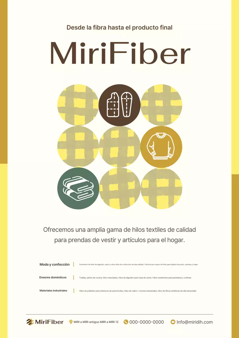 Anuncio textil minimalista beige