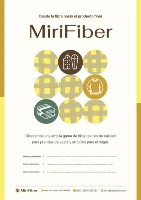 Anuncio textil minimalista beige