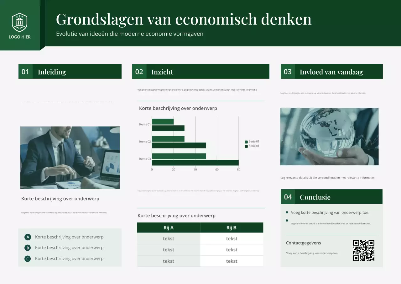 Poster van het rapport Groene Professionele Economie
