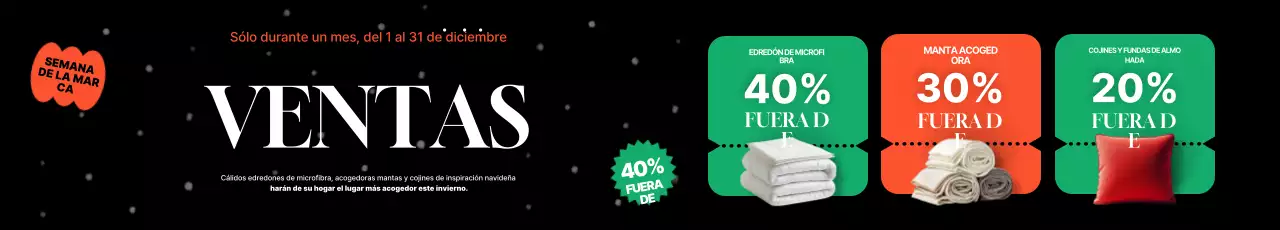 Rebajas de invierno modernas en negro