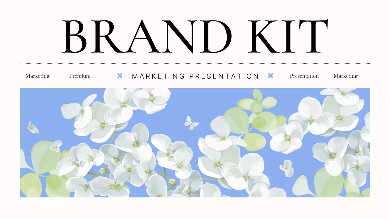 블루 엘레강트 마케팅 프리젠테이션