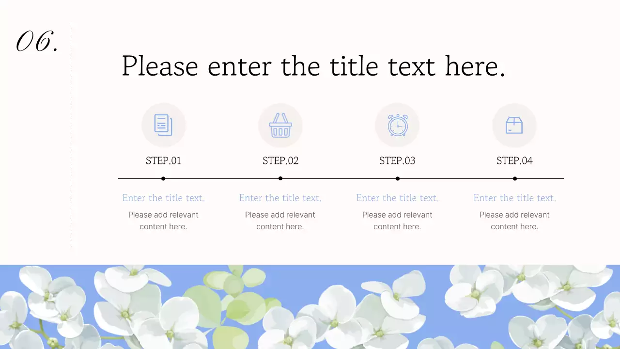 블루 엘레강트 마케팅 프리젠테이션