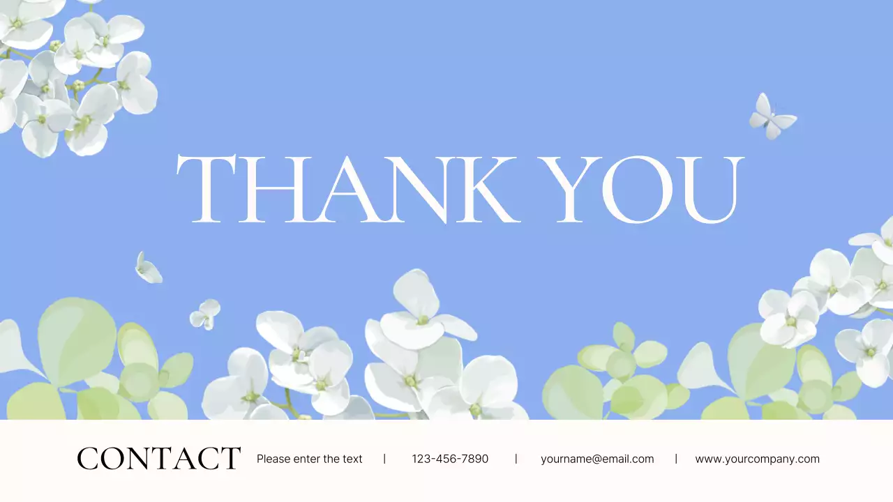 블루 엘레강트 마케팅 프리젠테이션