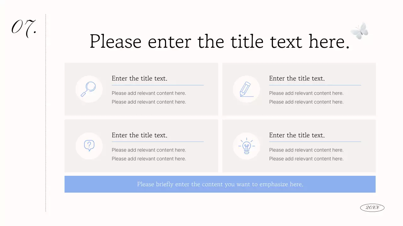 블루 엘레강트 마케팅 프리젠테이션