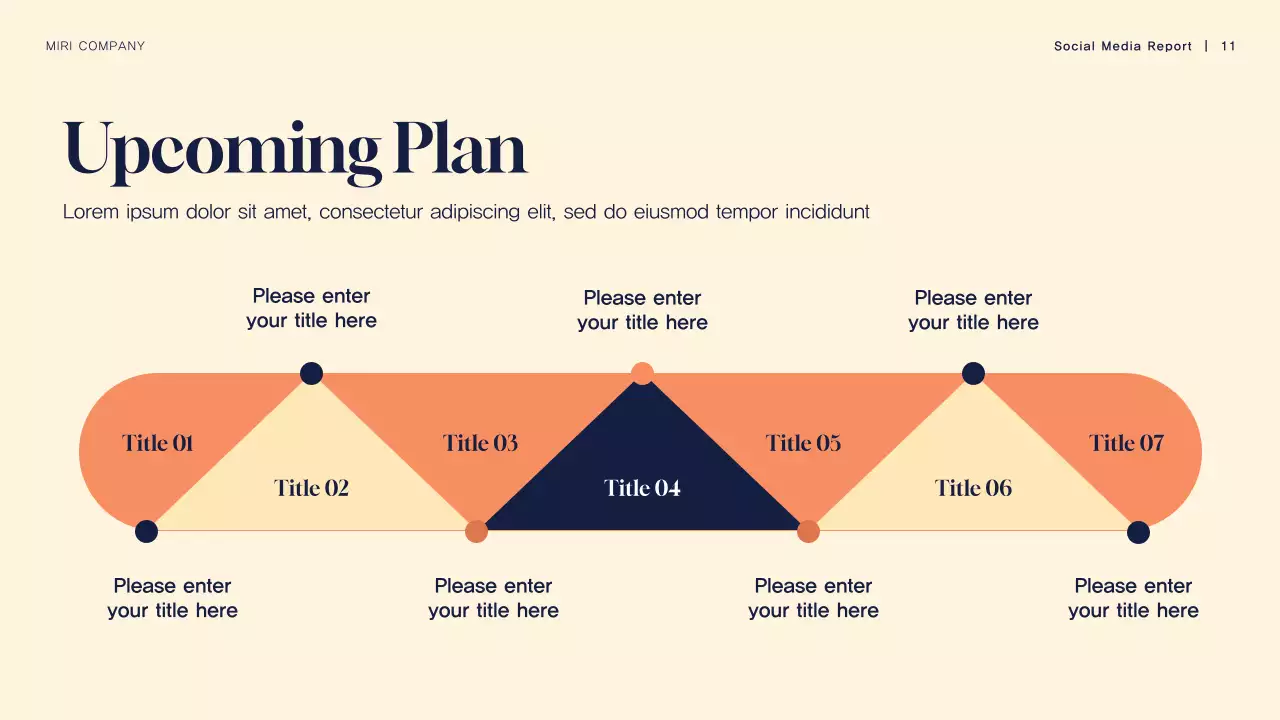 Navy Modern Social Media Report Presentation