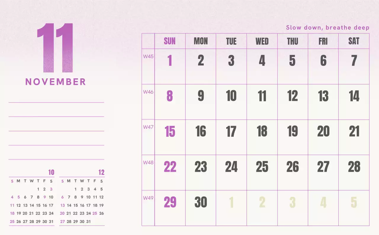 Kalender Sederhana Merah Kalender