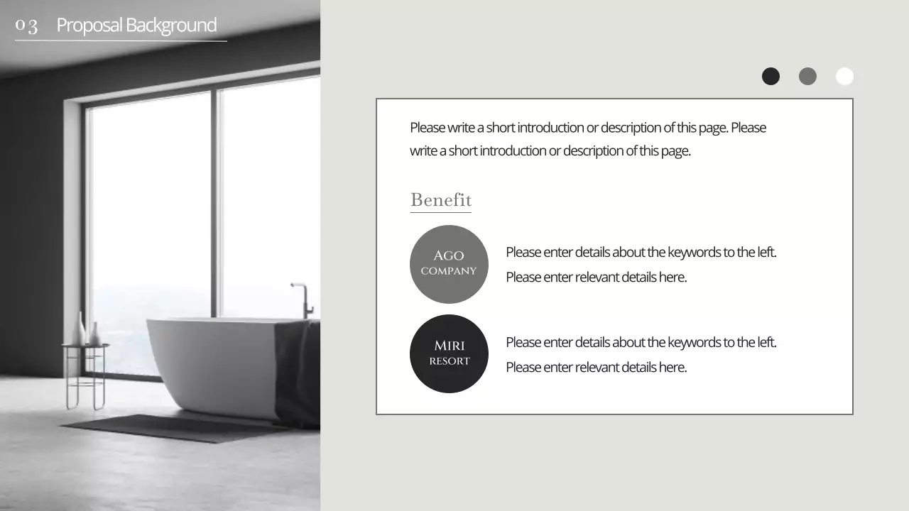 베이지 모던 리조트 프로모션 프리젠테이션