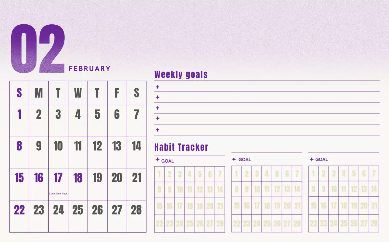 Kalender Sederhana Merah Kalender