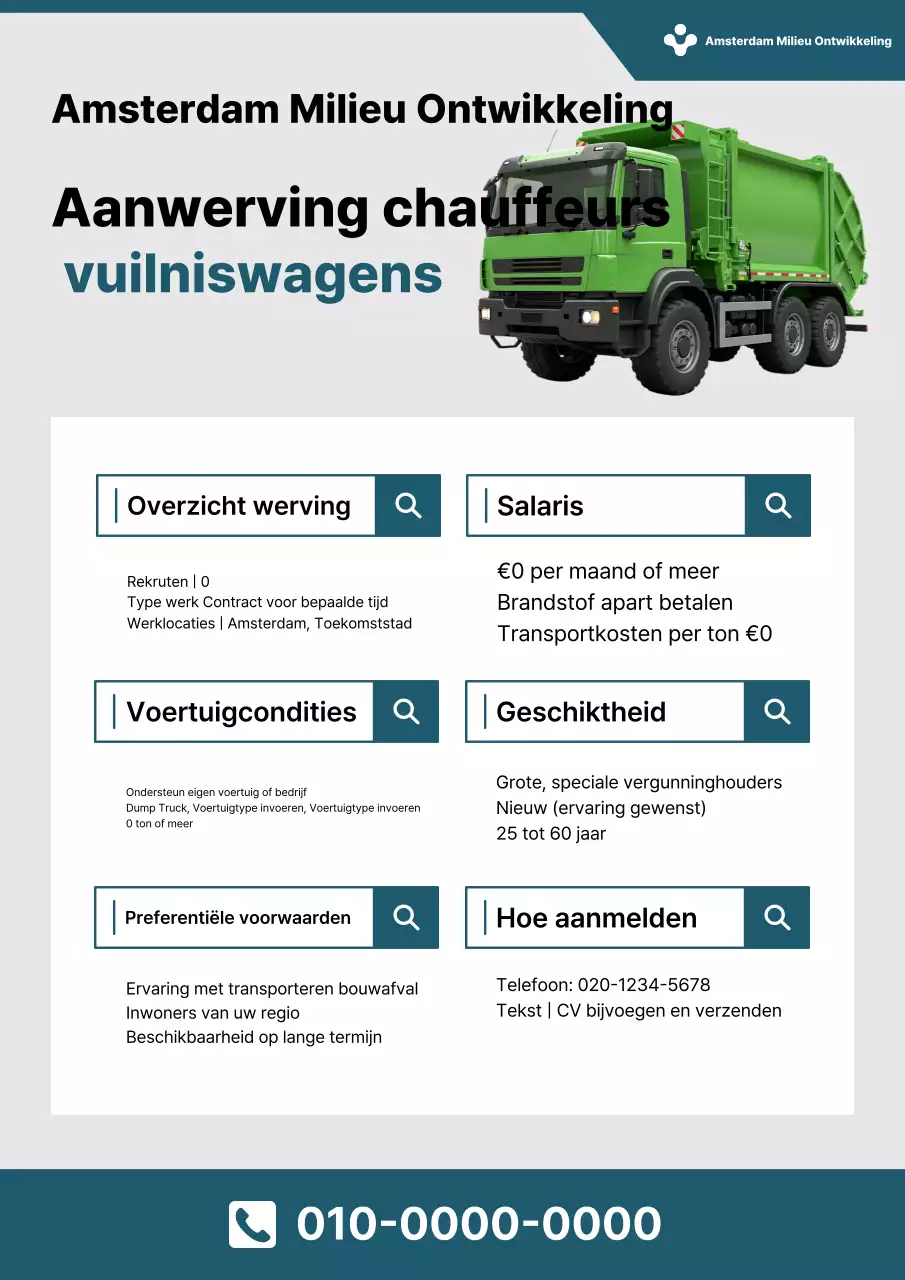 Groene Eenvoudige Werving