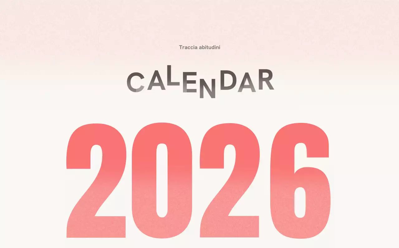 Calendario semplice rosso