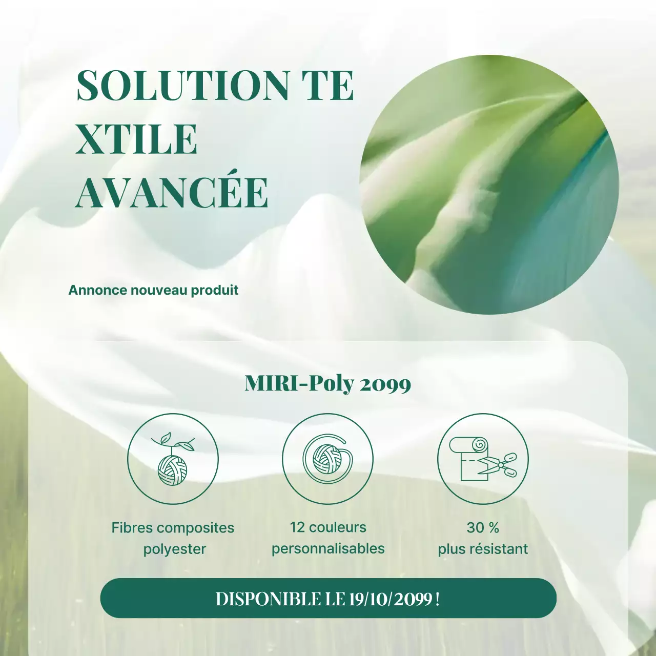 Promotion des produits textiles modernes et écologiques