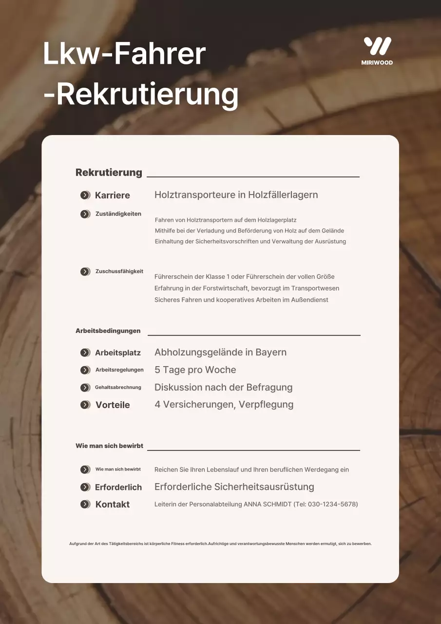 Brown Simple Recruitment