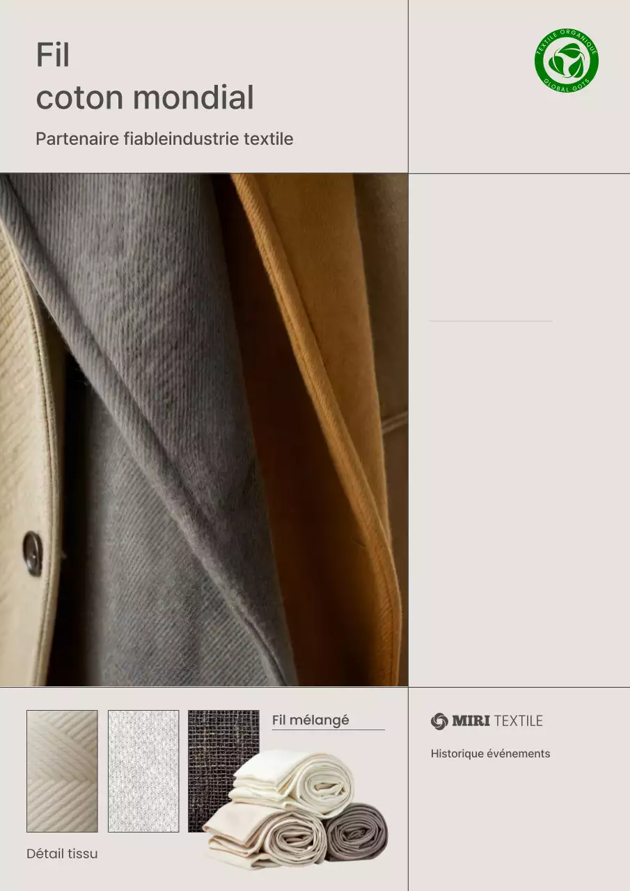 Promotion de l'industrie textile moderne beige