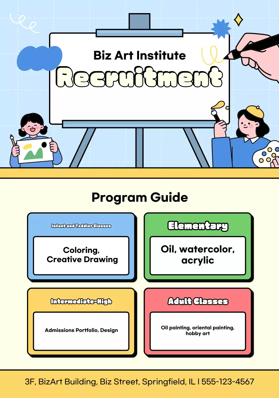 Tuyển dụng Học viện Nghệ thuật Sky Blue Cute