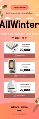 Promoção de Artigos de Inverno Modernos da Orange