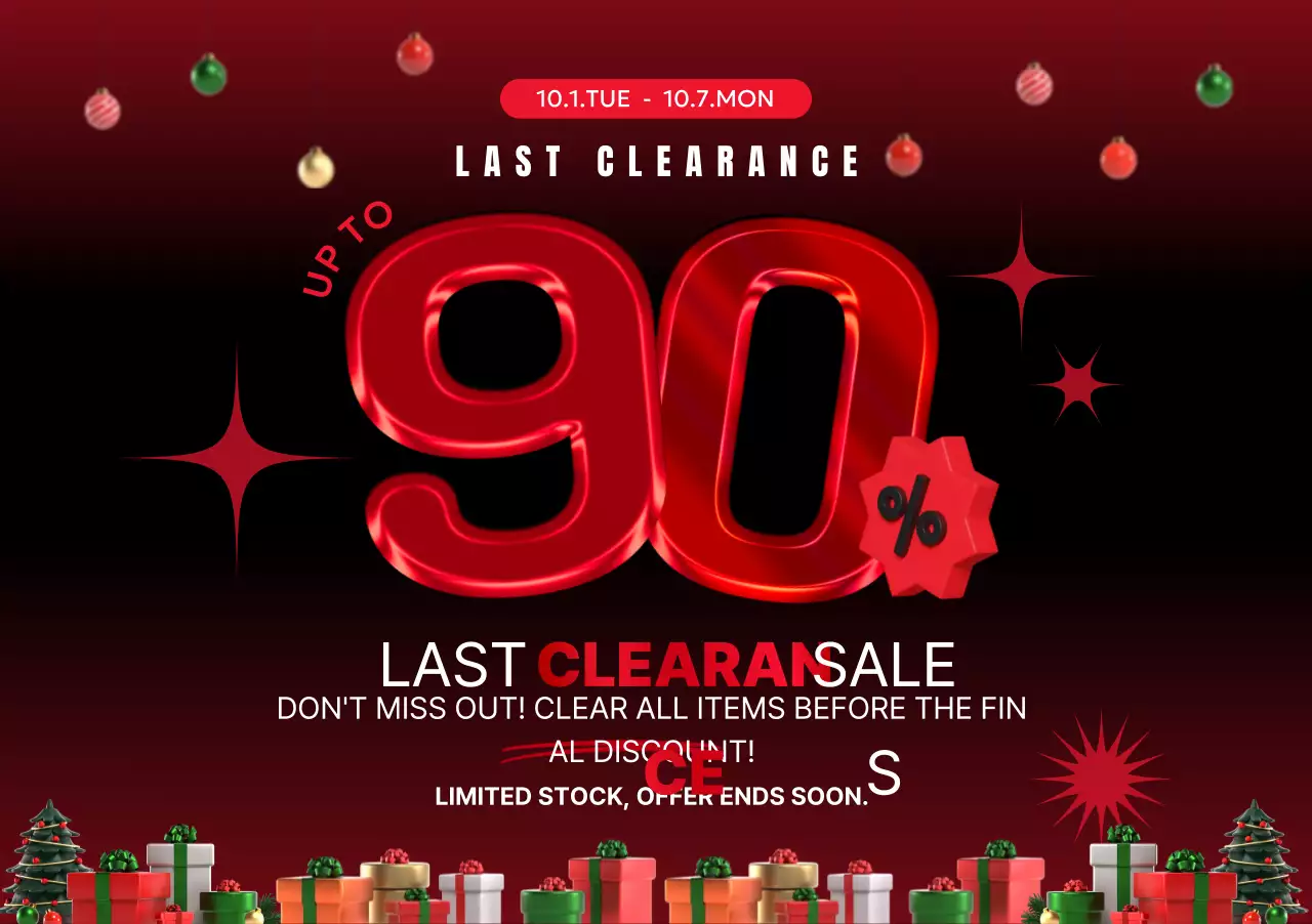 Promosi Penjualan Kontras Merah