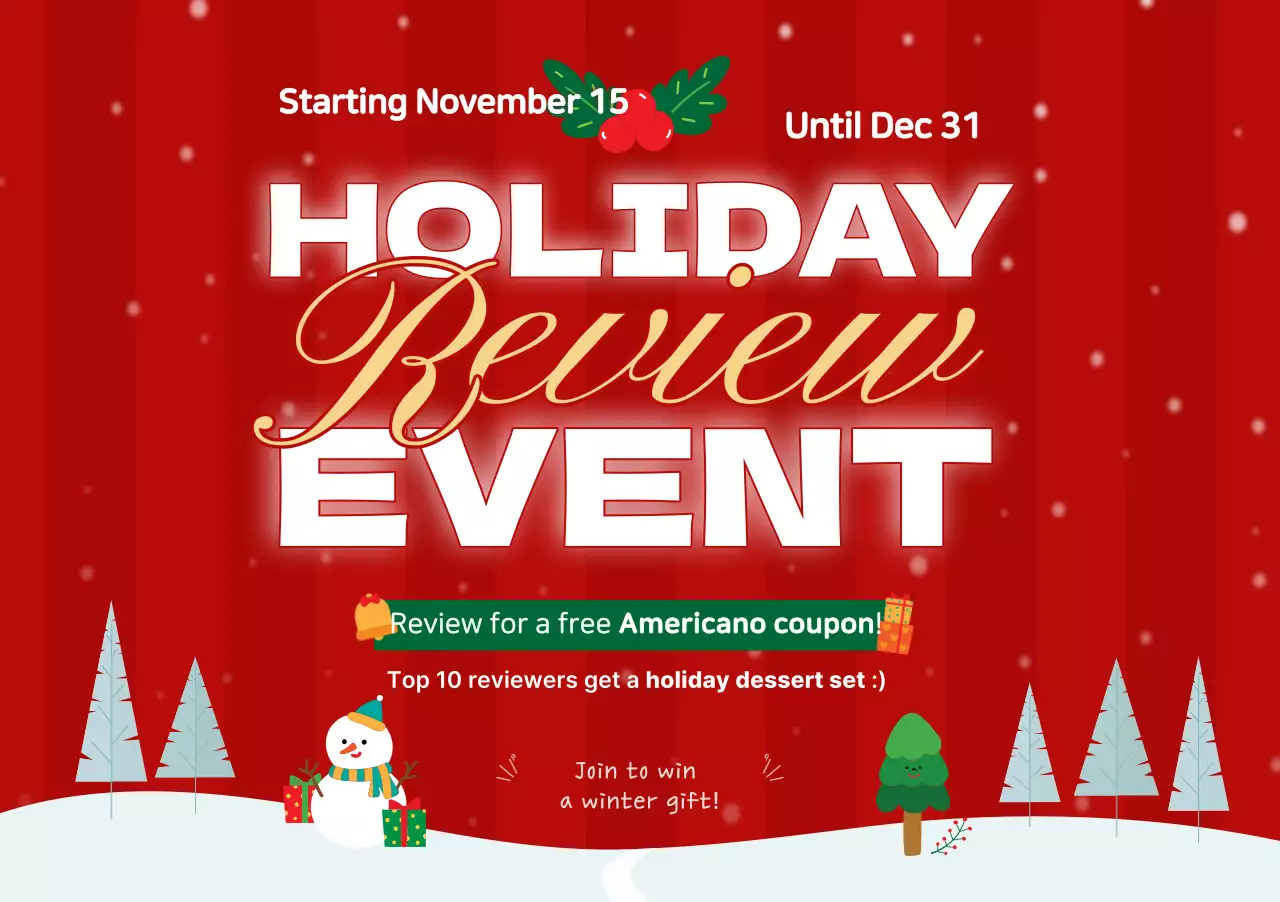 Promosi Acara Musim Dingin Red Pop