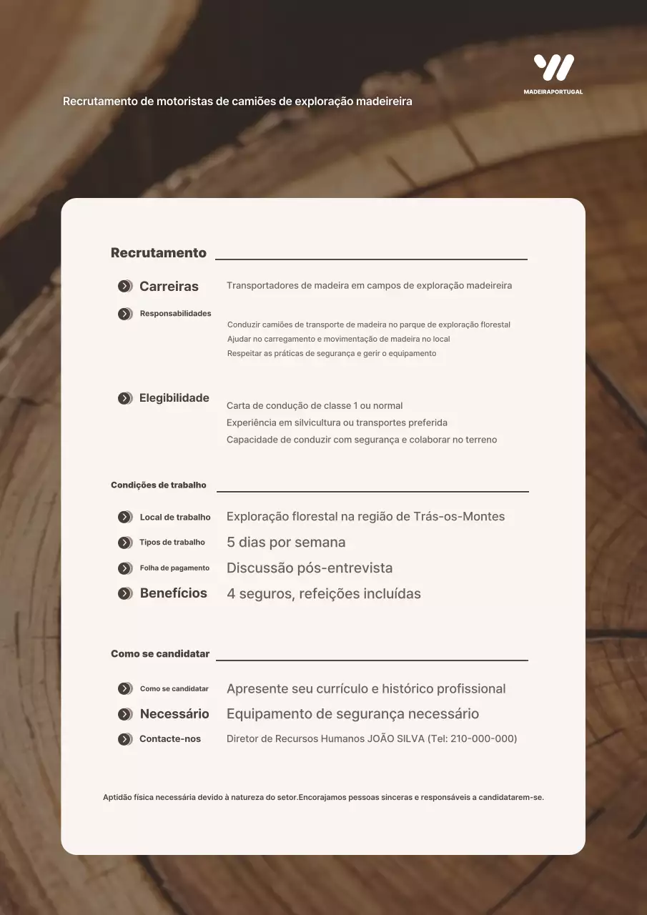 Recrutamento Simples Marrom